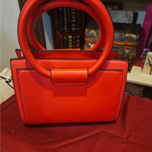 A New Day Red Structured Top-Handle Women's Handbag